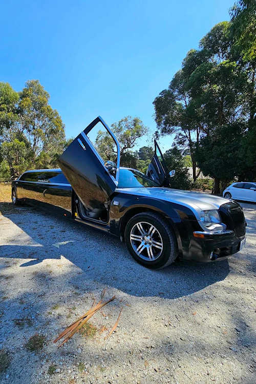 2 tone Chrysler - Butterfly Doors open