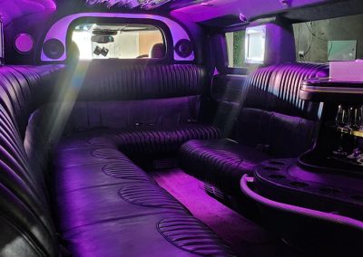 2006 White Hummer - Inside View Purple