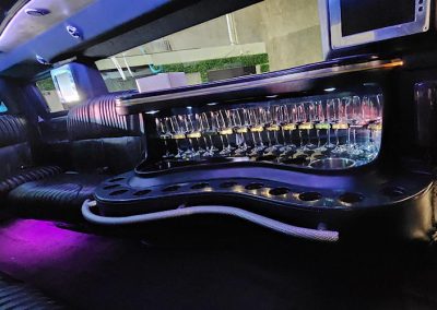 2006 White Hummer - Wideshot of Bar