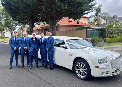 300C White Chrysler - Formal Event Groom Wedding