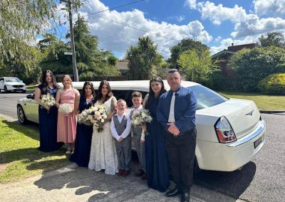 300C White Chrysler - Wedding Family Special Event