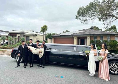 Black Chrysler Limo - Formal Men and Women