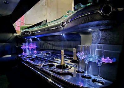 Black Chrysler Limo - Inside 2