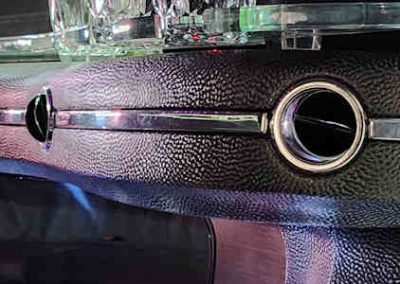 Black Chrysler Limo - Inside ammenities