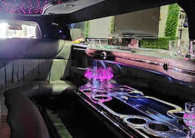 Black Chrysler Limo- Inside view 2