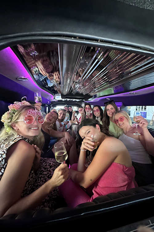 White Hummer H2 - LONG Girls party
