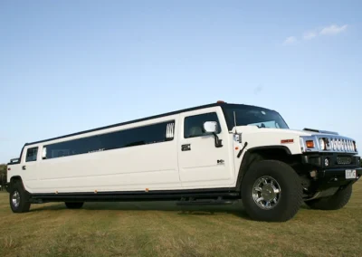 Melbourne White Stretch Hummer H2 Hire 2