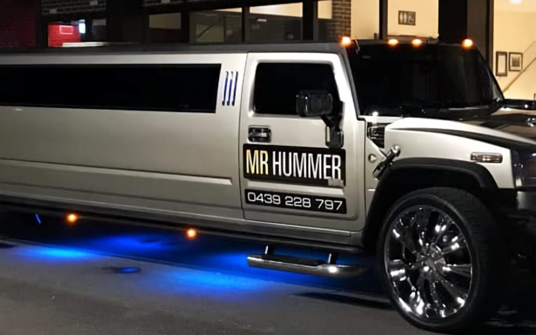 Gold Hummer Limousine